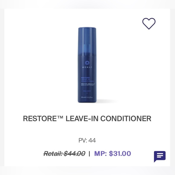 Monat RESTORE LEAVE-IN CONDITIONER - Picture 3 of 3